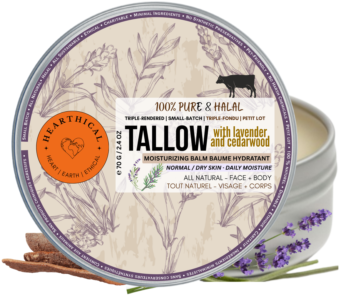 Halal Grass-Fed Tallow Balm